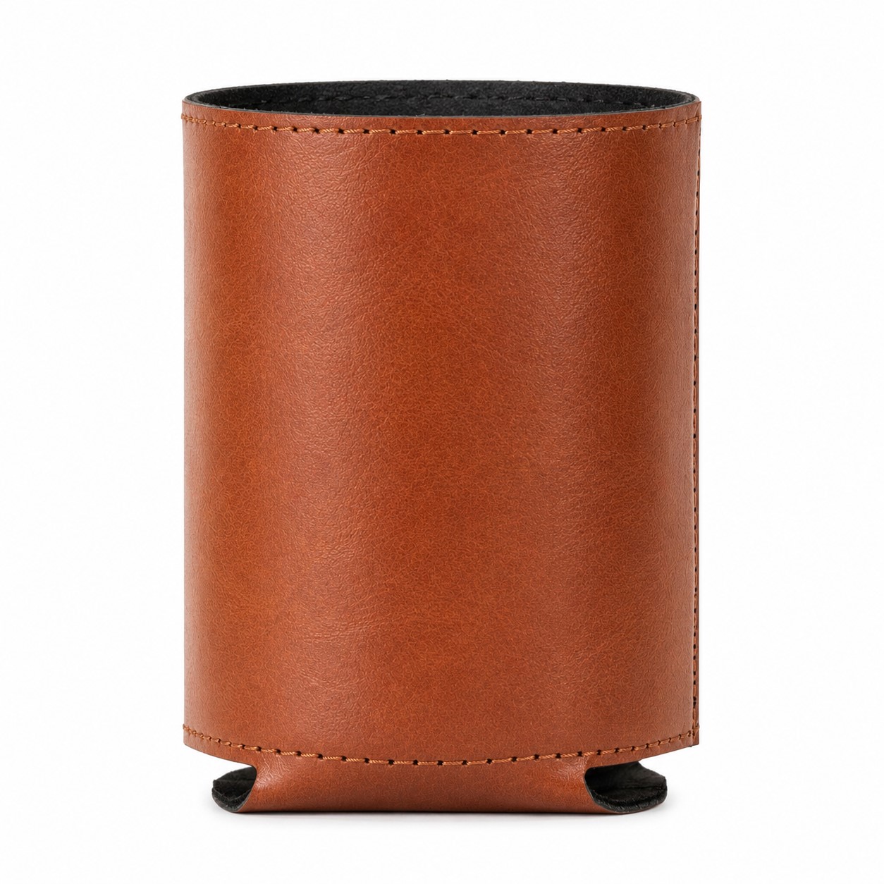 Insulated PU Leather 12 Ounce Can Cooler — view 2