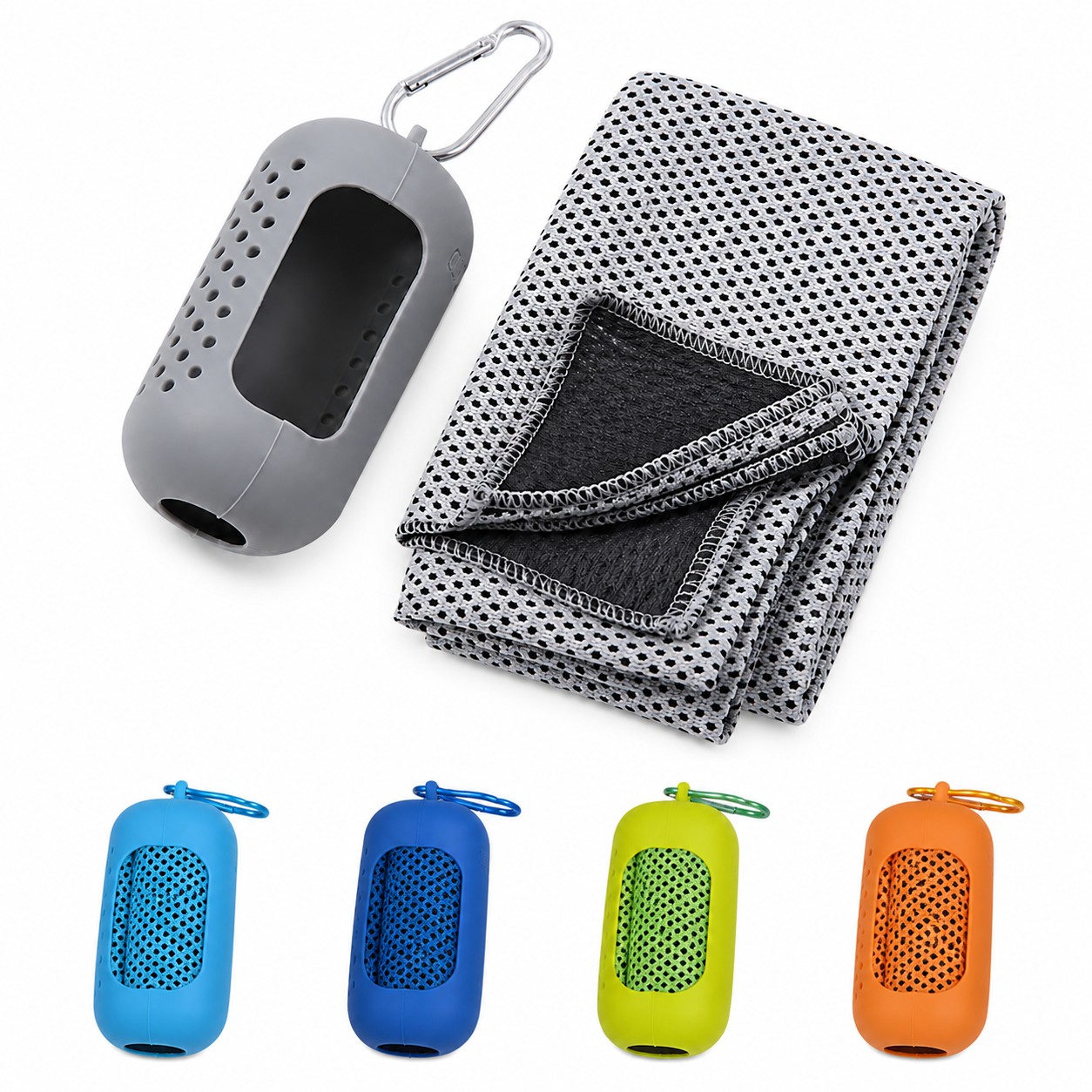 Portable Silicone Cooling Towel Set