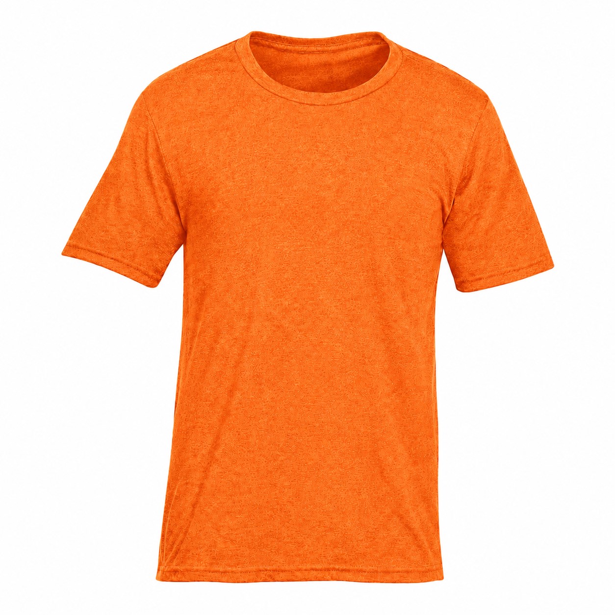 Blend Cotton Polyester Tee — Orange