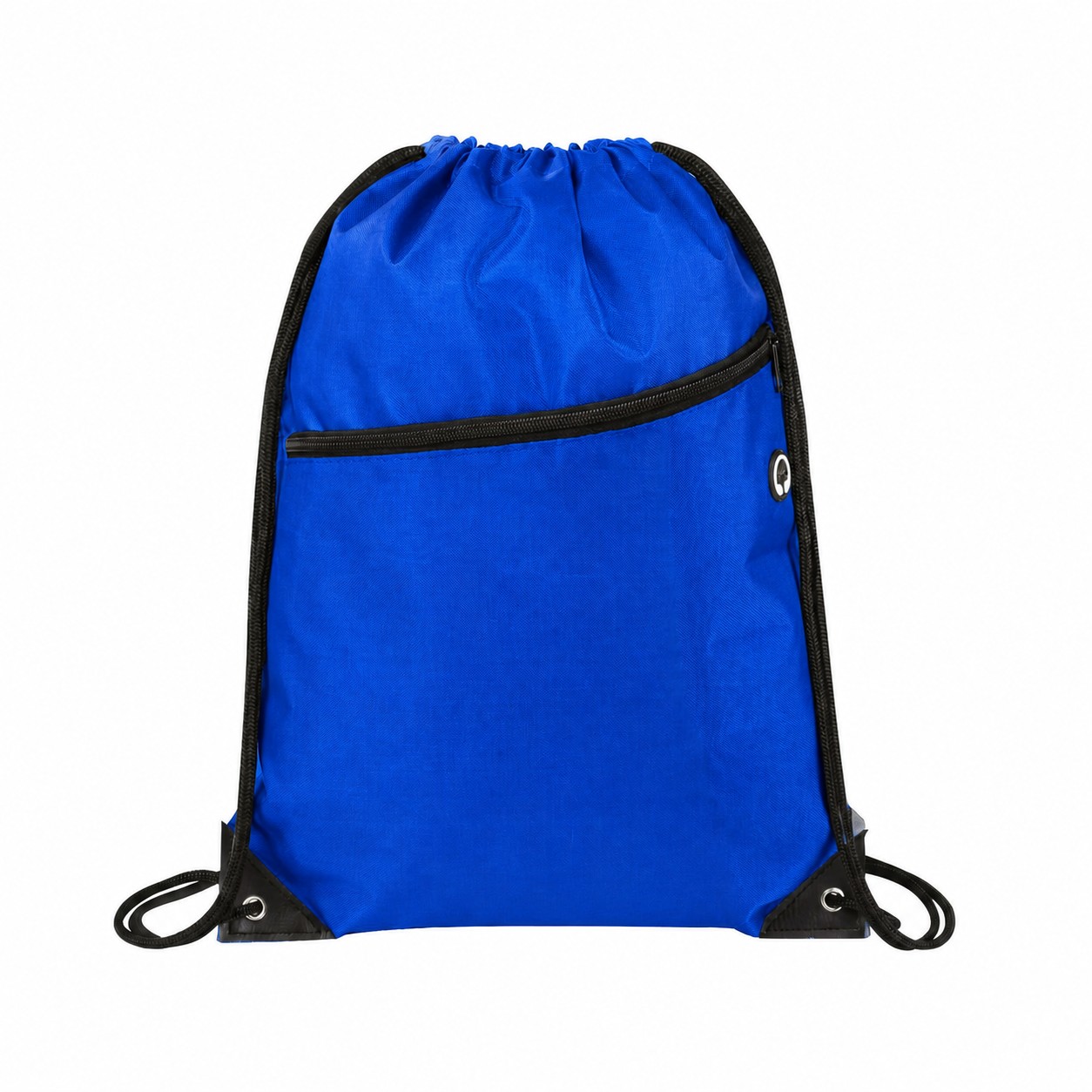 420D Polyester Heavy Drawstring Bag — Royal Blue