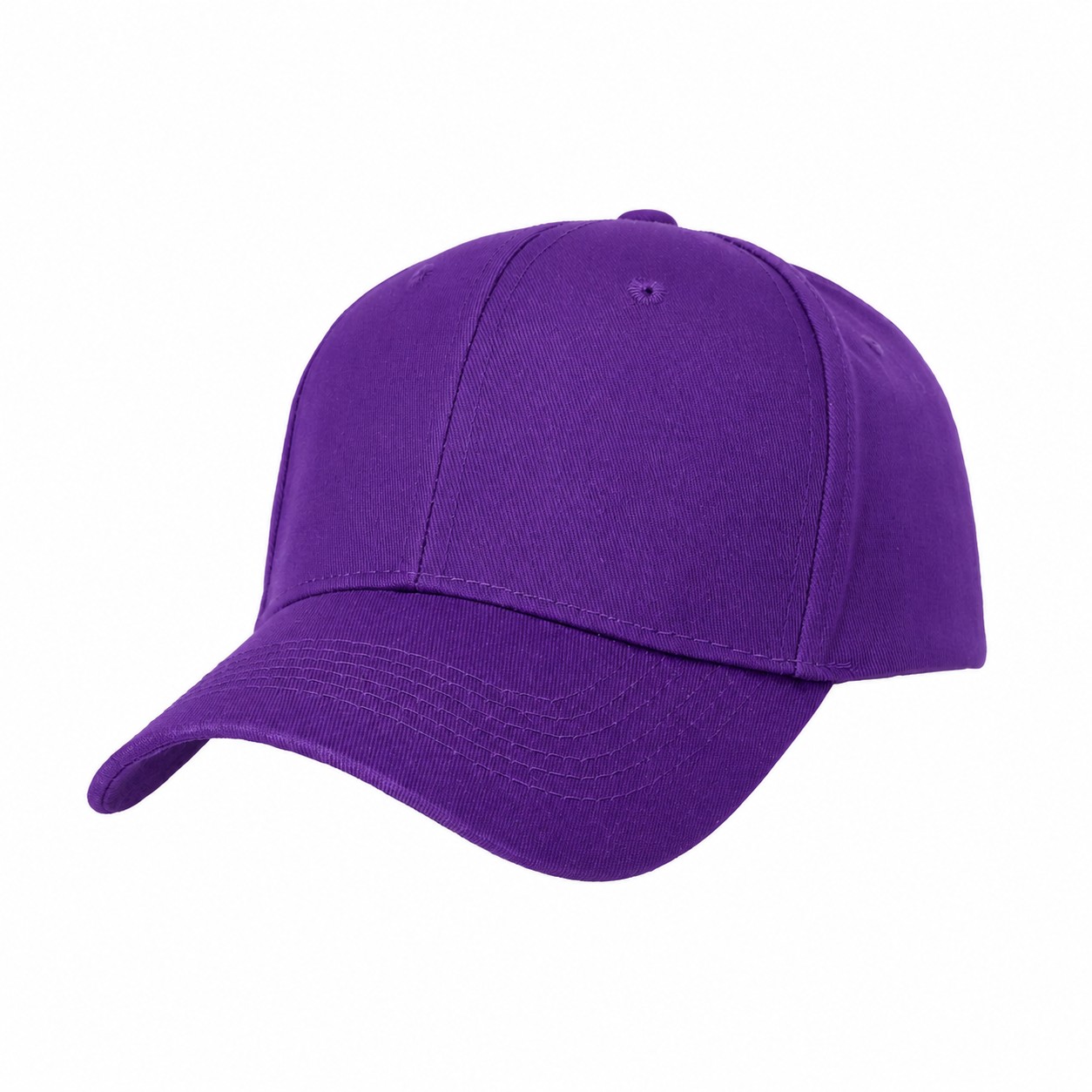 22.8-Inch Cotton Baseball Cap — Purple