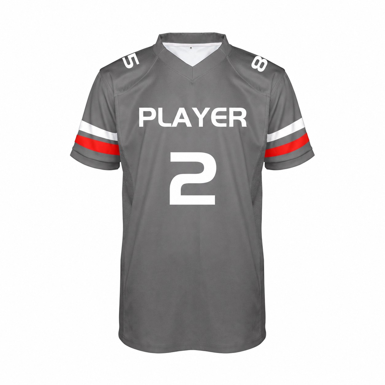 Polyester Rugby Team Jersey — Gray
