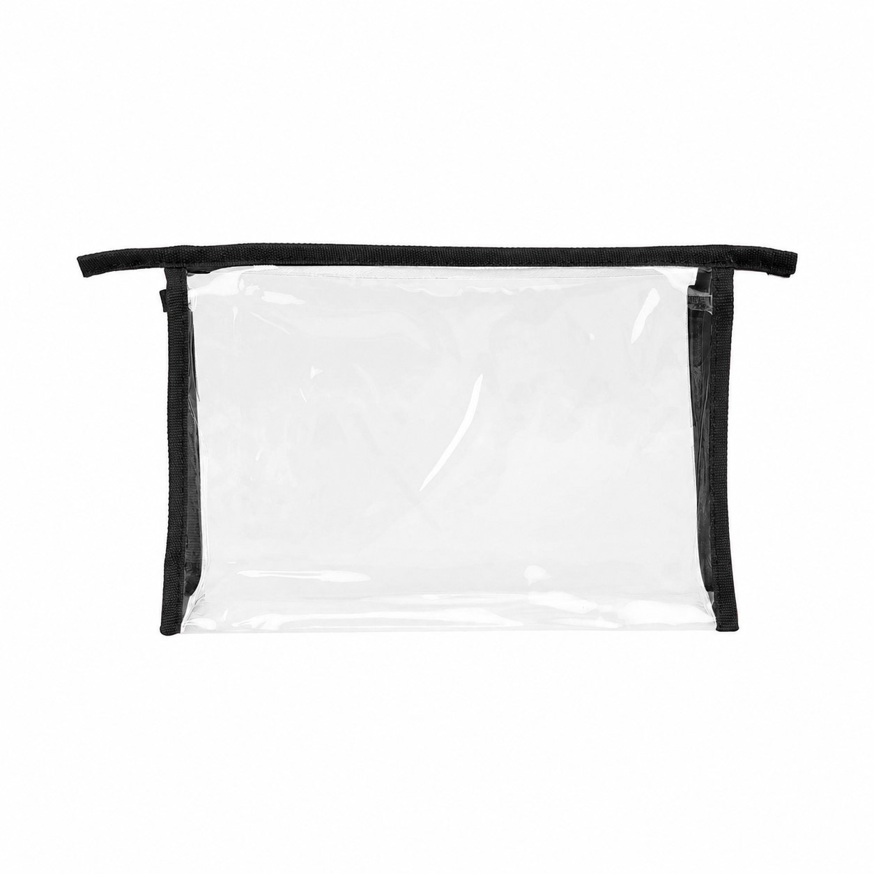PVC Transparent Toiletry Bag — Black
