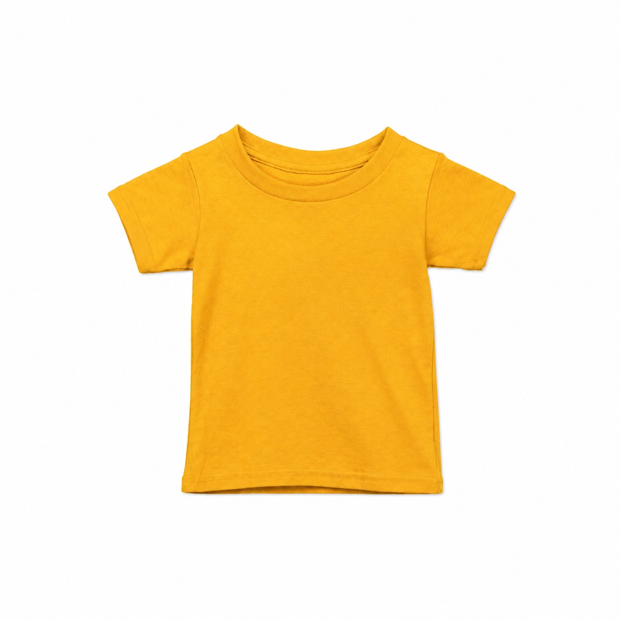 Toddler Cotton Short Sleeve T Shirt — Gold