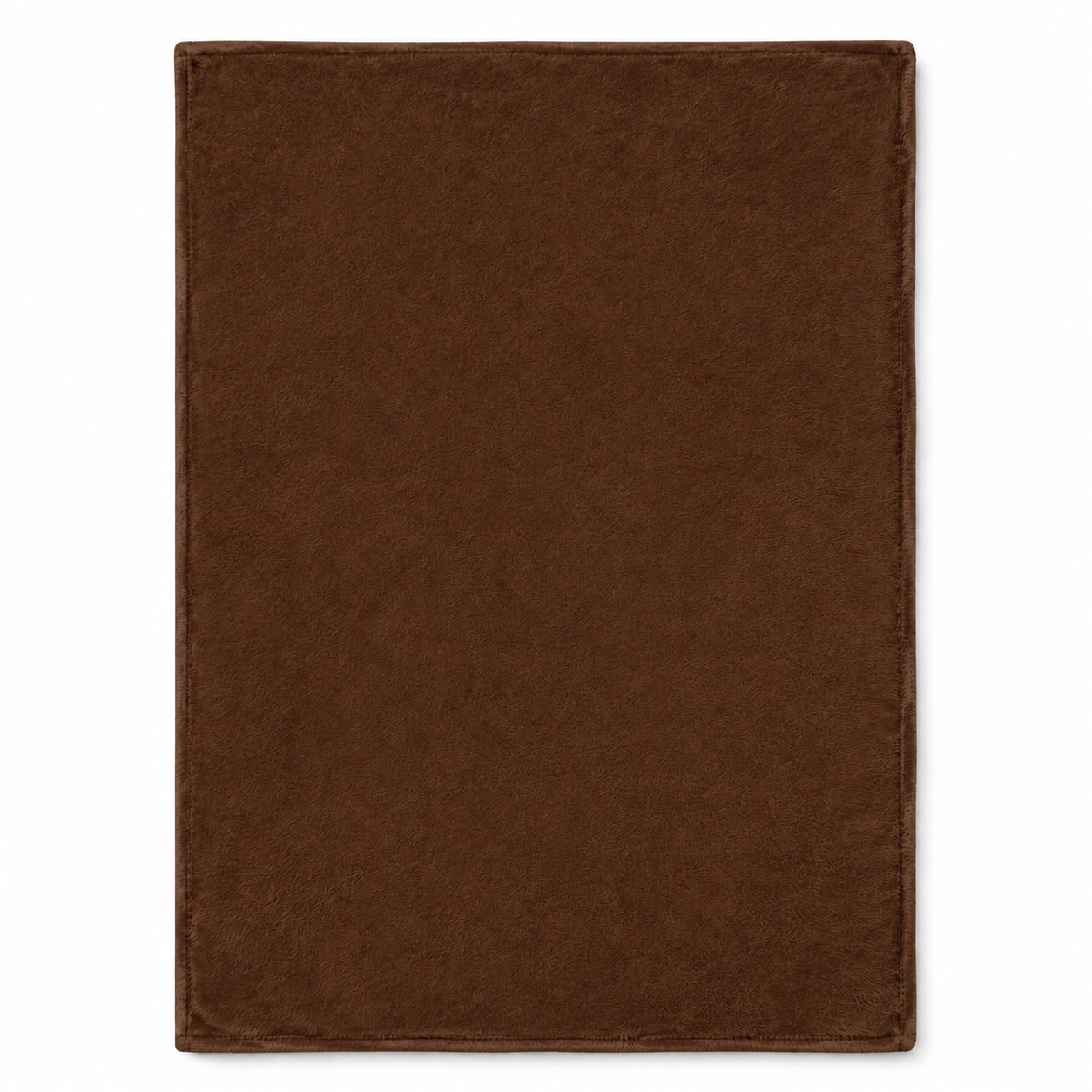 Soft Flannel Travel Blanket — Brown
