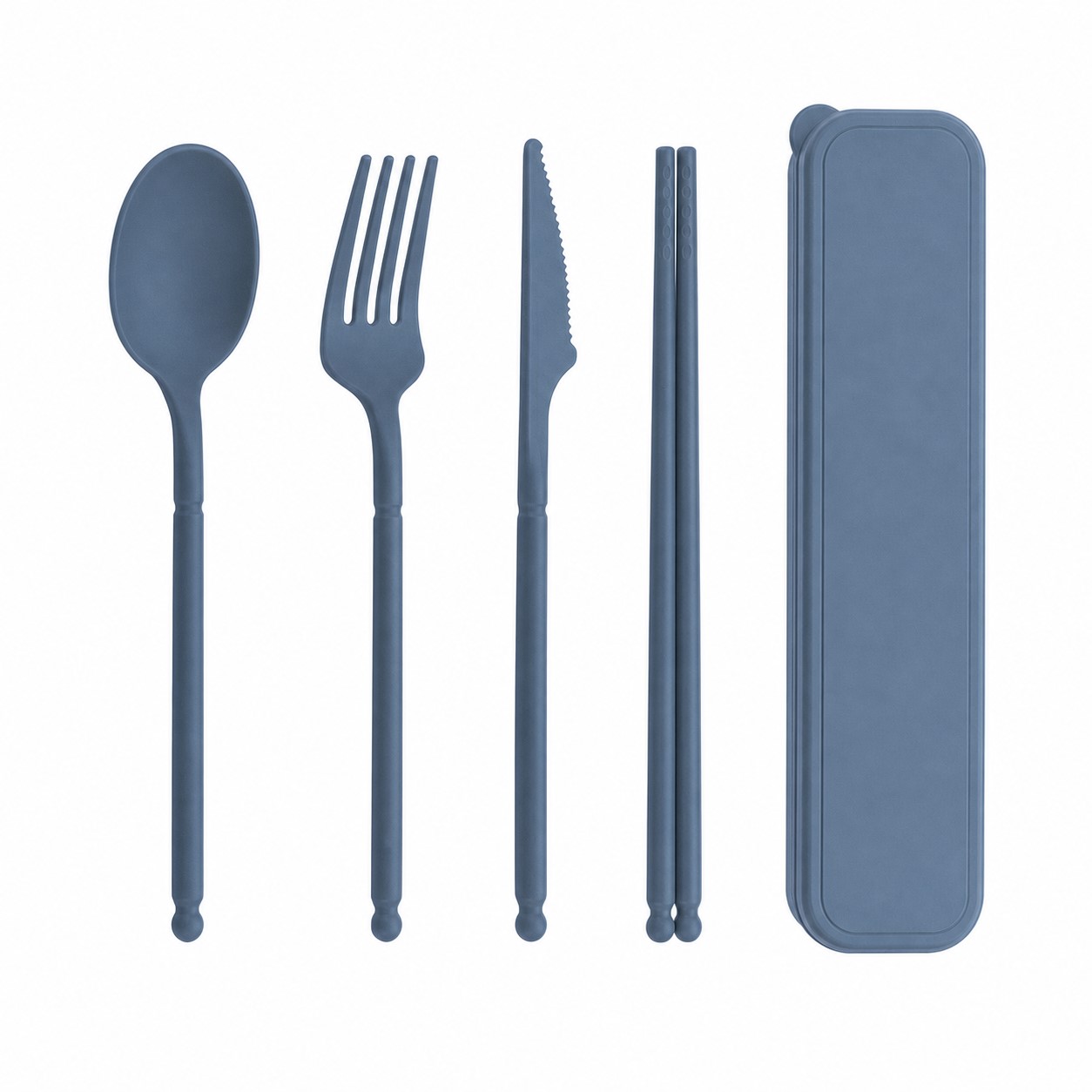 Wheat Straw Utensil Kit With Storage Case — view 2