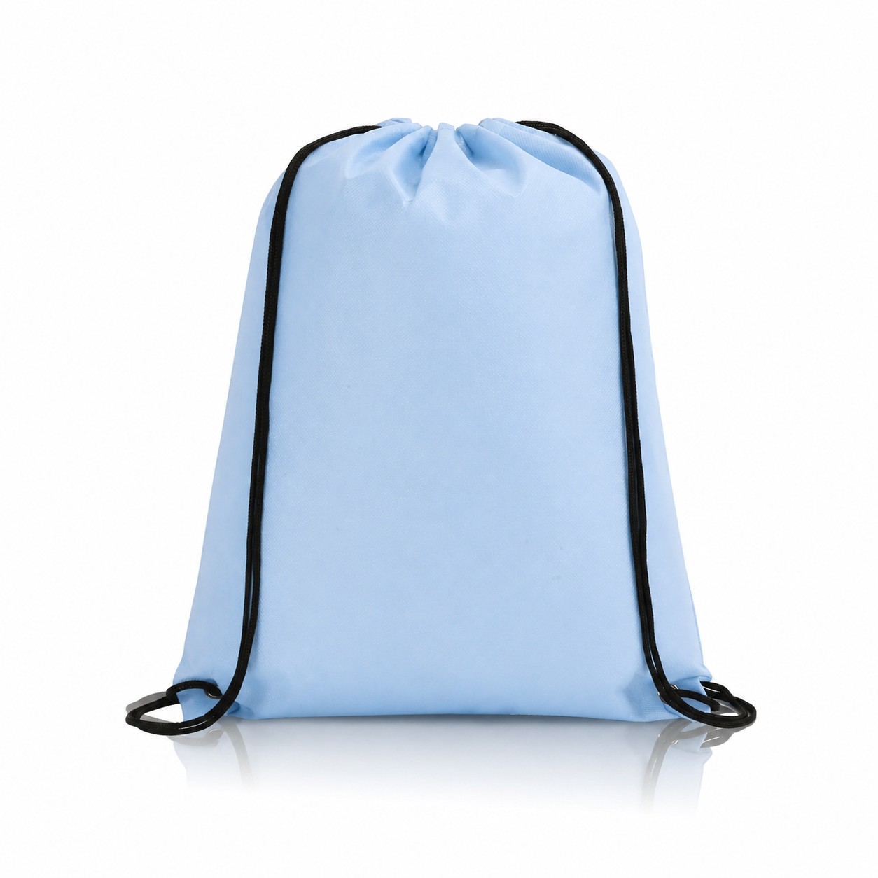 80GSM Non-Woven Drawstring Backpack — Baby Blue