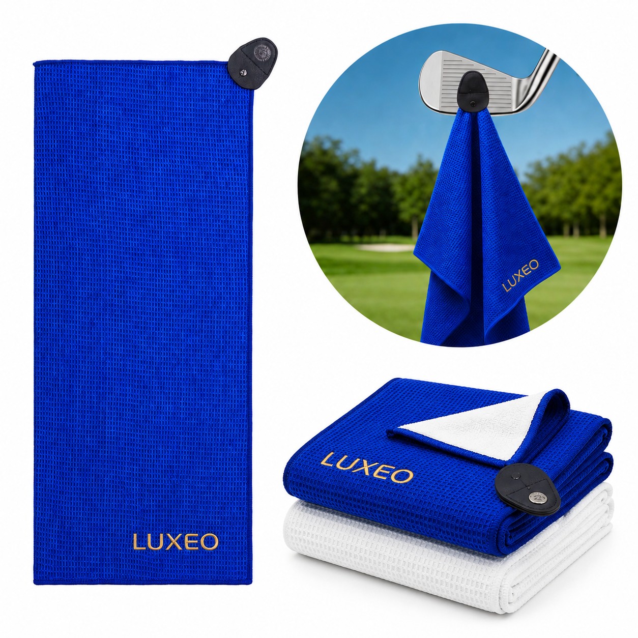 Magnetic Waffle Golf Towel