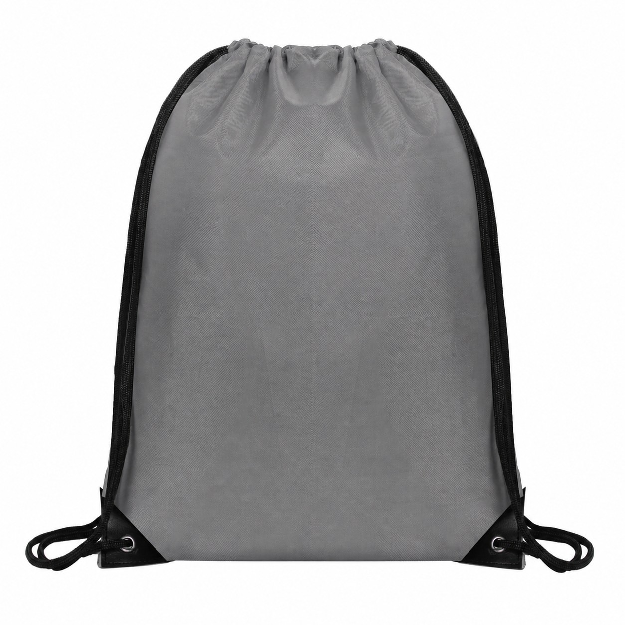 420D Polyester Drawstring Bag — Gray
