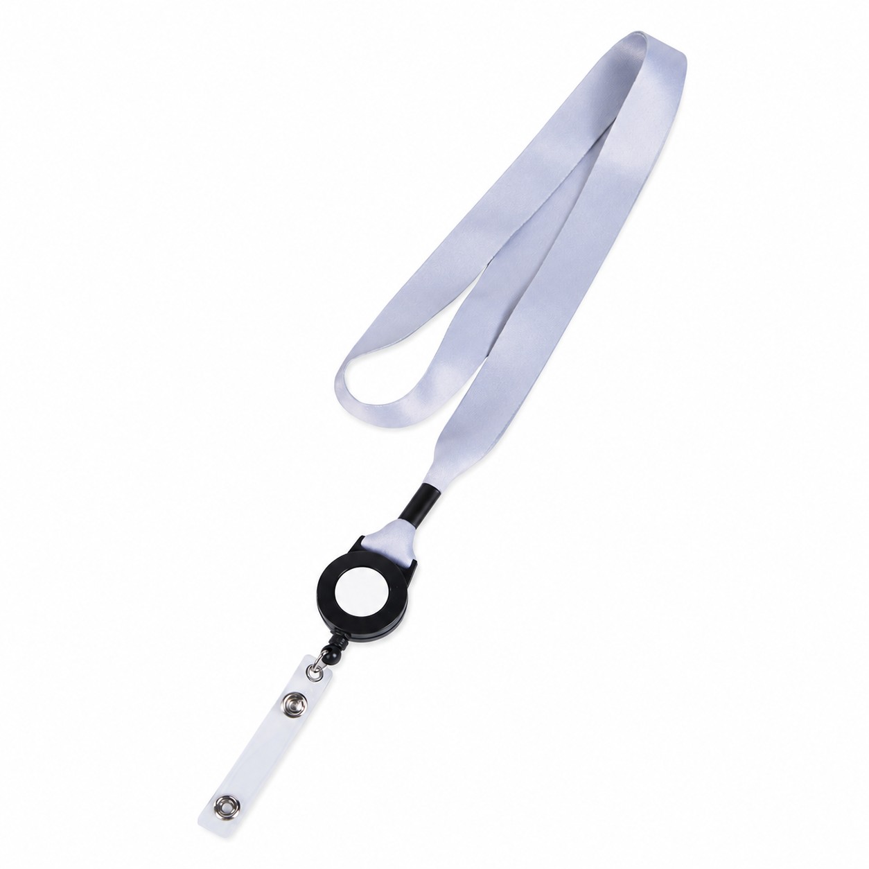 Plastic Crimp Badge Reel Lanyard — view 2