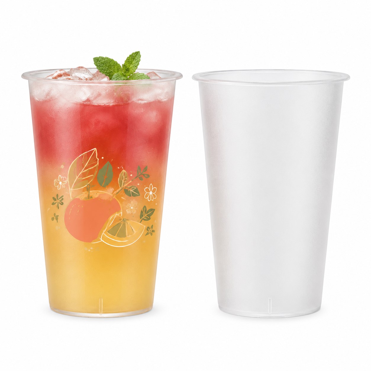 Reusable Sixteen Ounce Polypropylene Stadium Cup