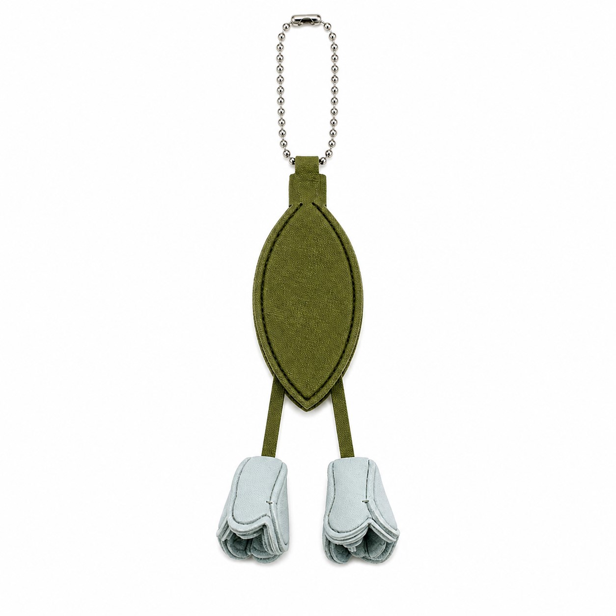 Layered Tulip PU Leather Bag Charm — view 2