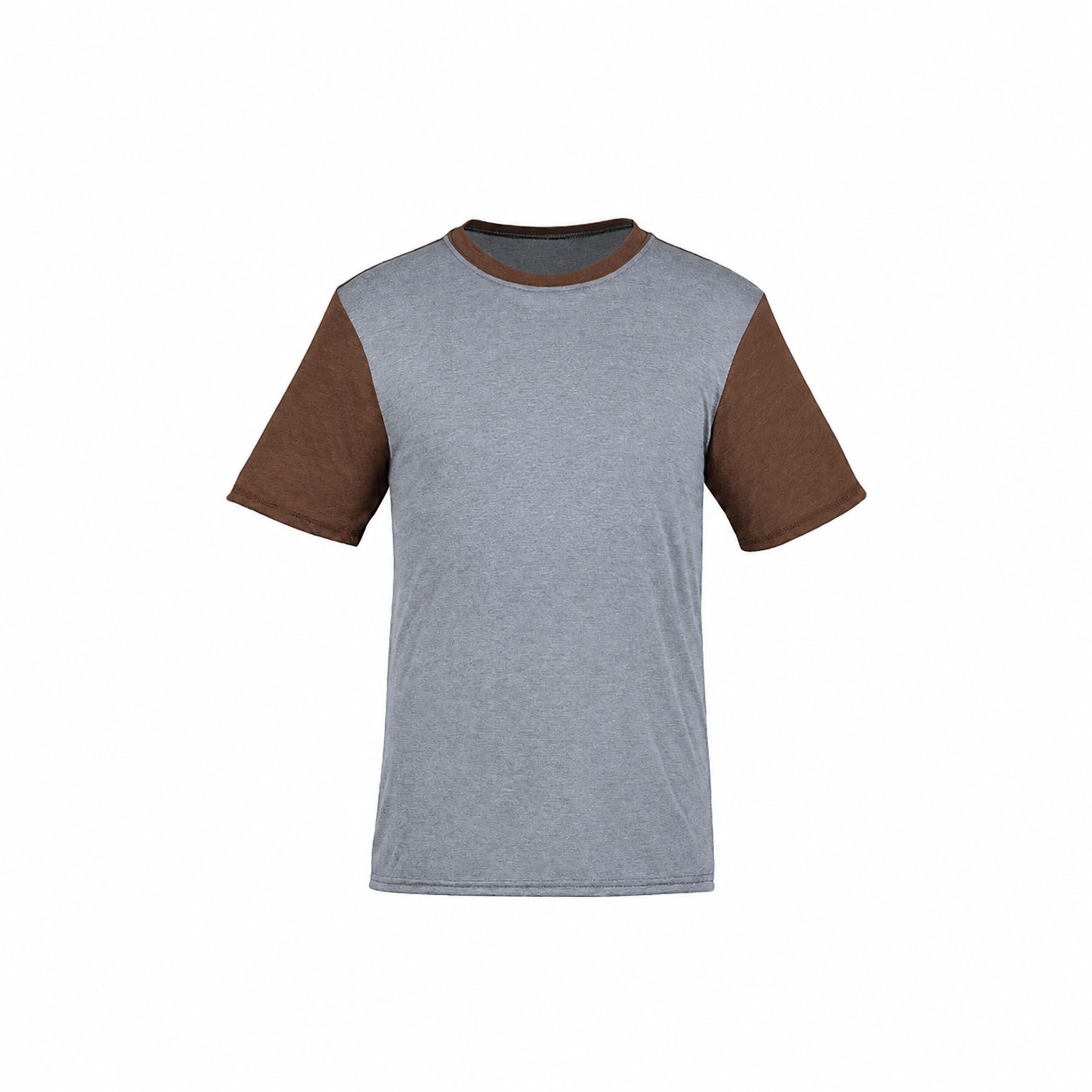 Tri Blend Contrast Ringer Tee — Brown