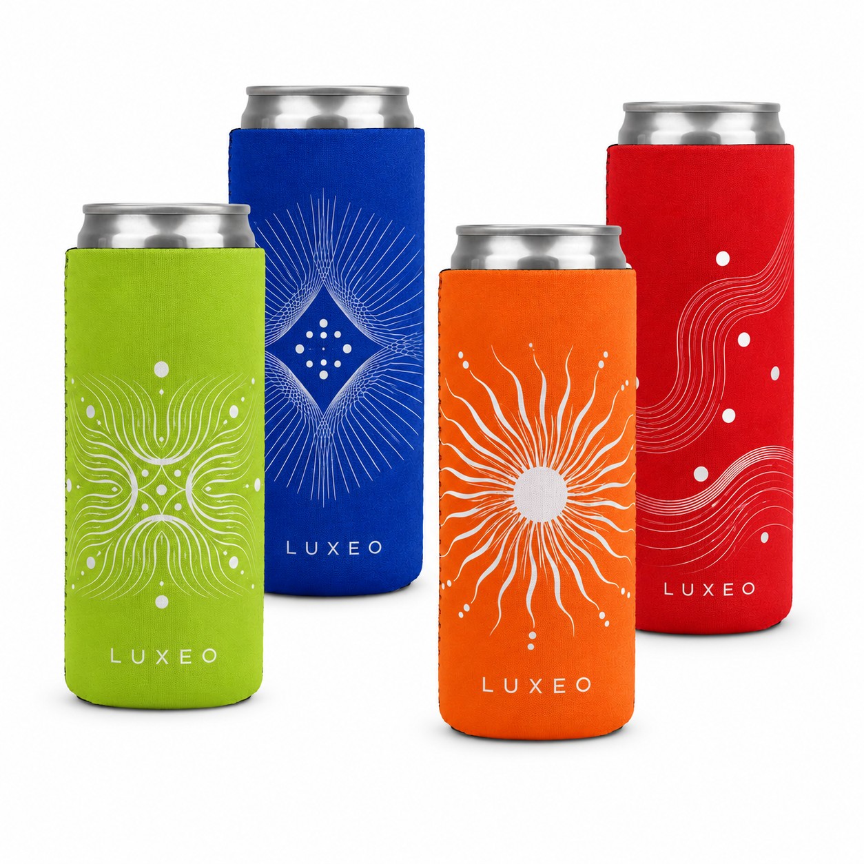 Slim Synthetic Rubber Can Cooler