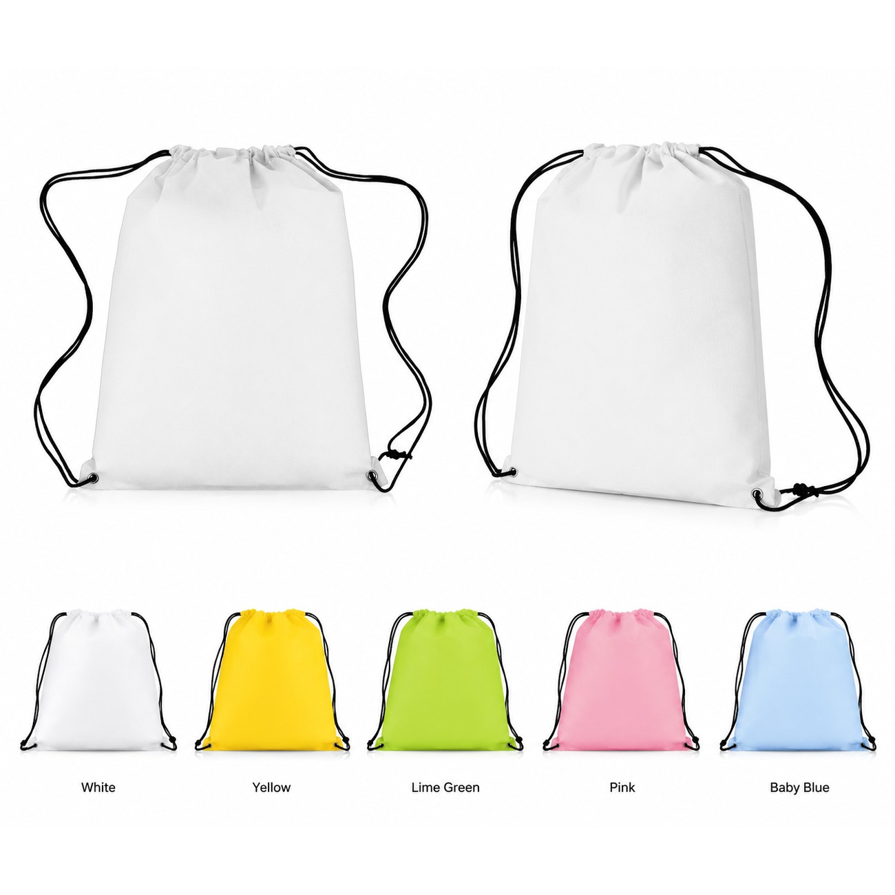 Non-Woven Drawstring Backpack With Metal Grommets