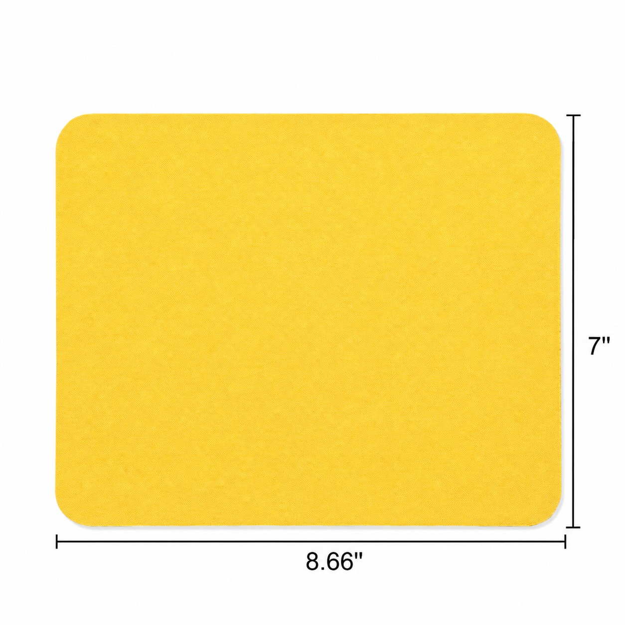 Soft Surface Fabric Mouse Pad — Yellow