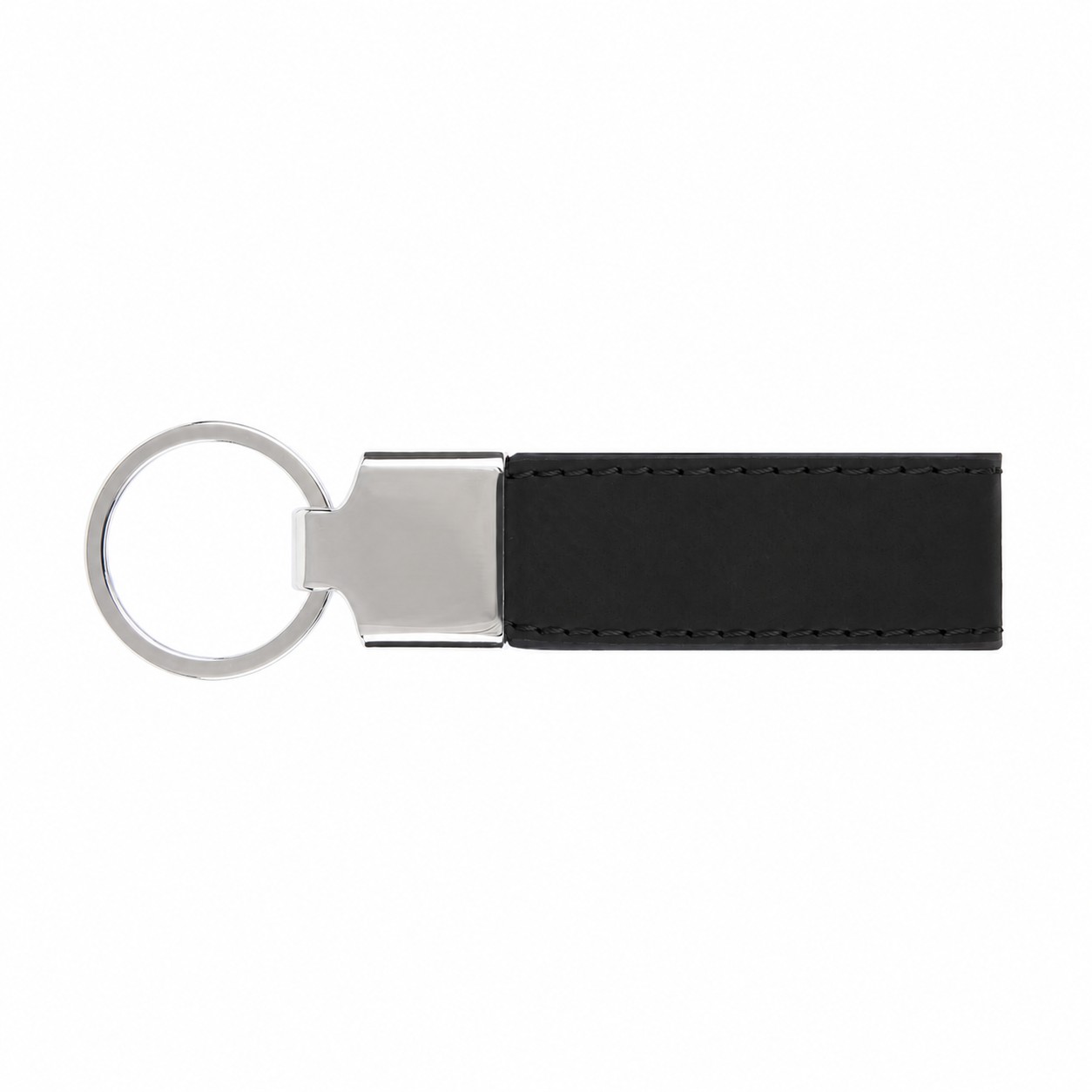 PU Leather Key Chain Strap — Black
