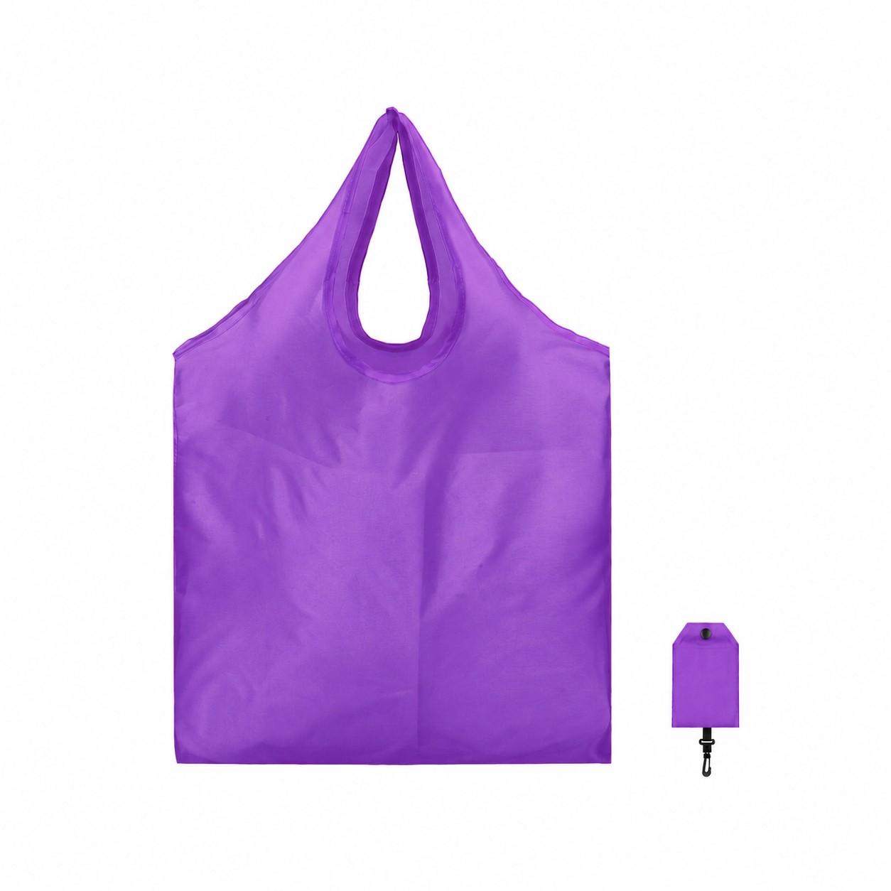 Foldable Shape Tote Bag — Purple