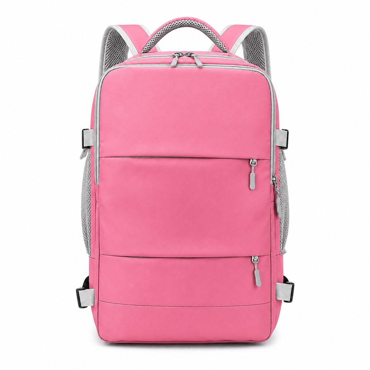Polyester Carry On Travel Backpack — Pink