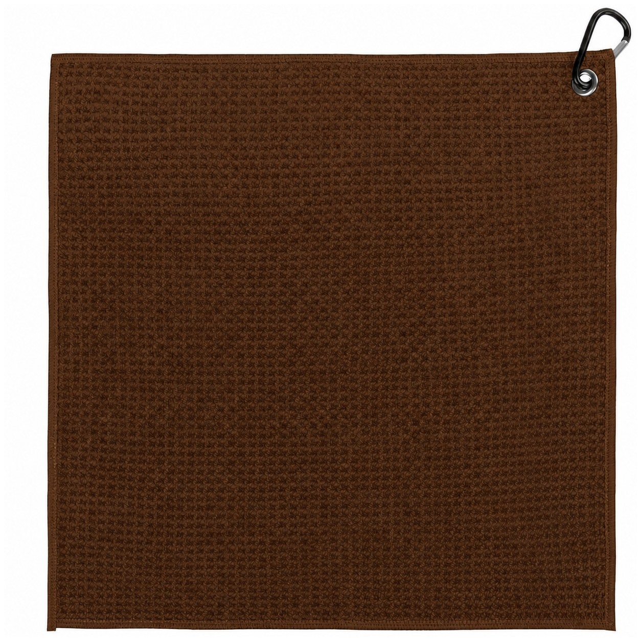Waffle Polyester Golf Towel — Brown