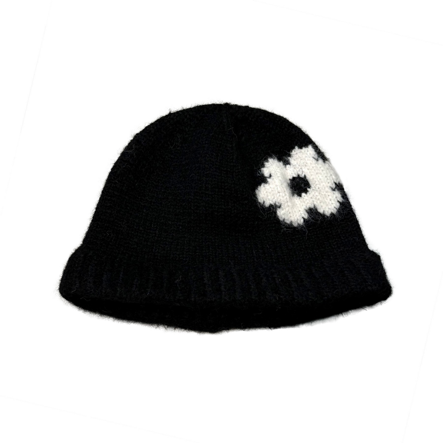 Wool Blend Flower Patch Beanie — view 2