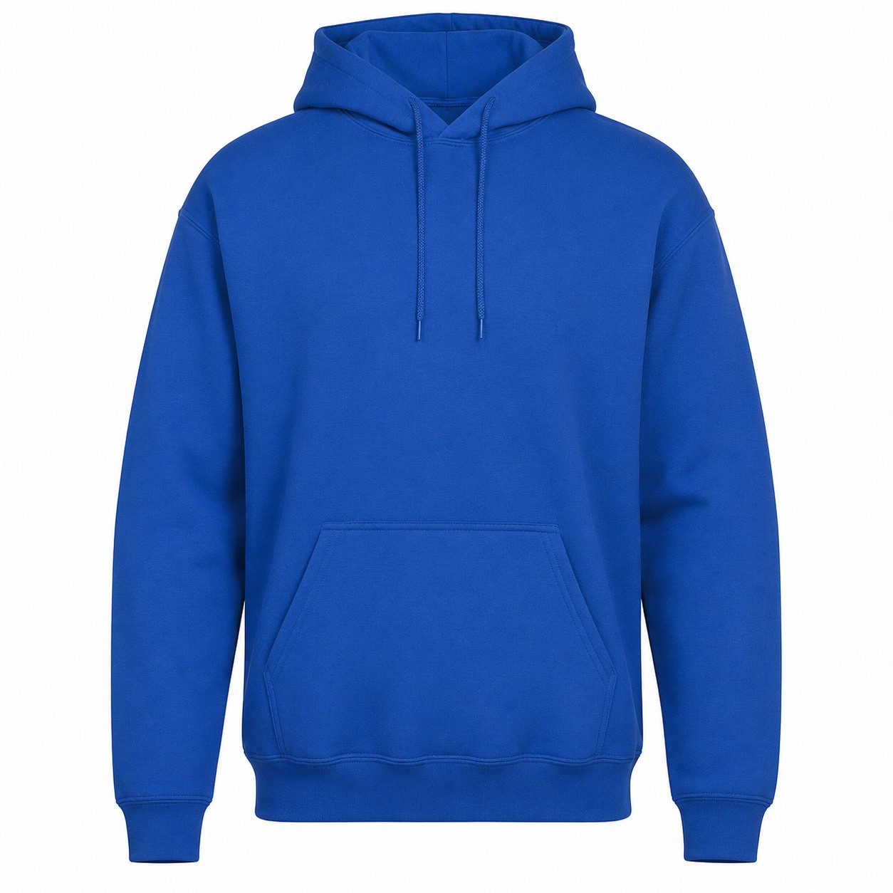 Cotton Polyester Blend Pullover Hooded Sweatshirt — view 2