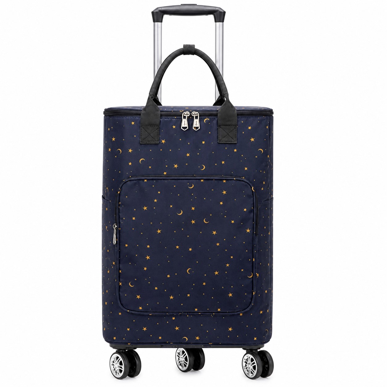 Oxford Fabric Folding Rolling Utility Cart — view 2