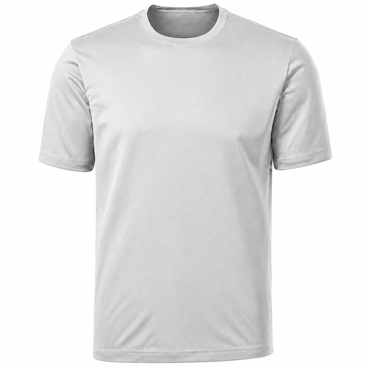 Men's Lightweight Polyester Athletic T-Shirt — Silver