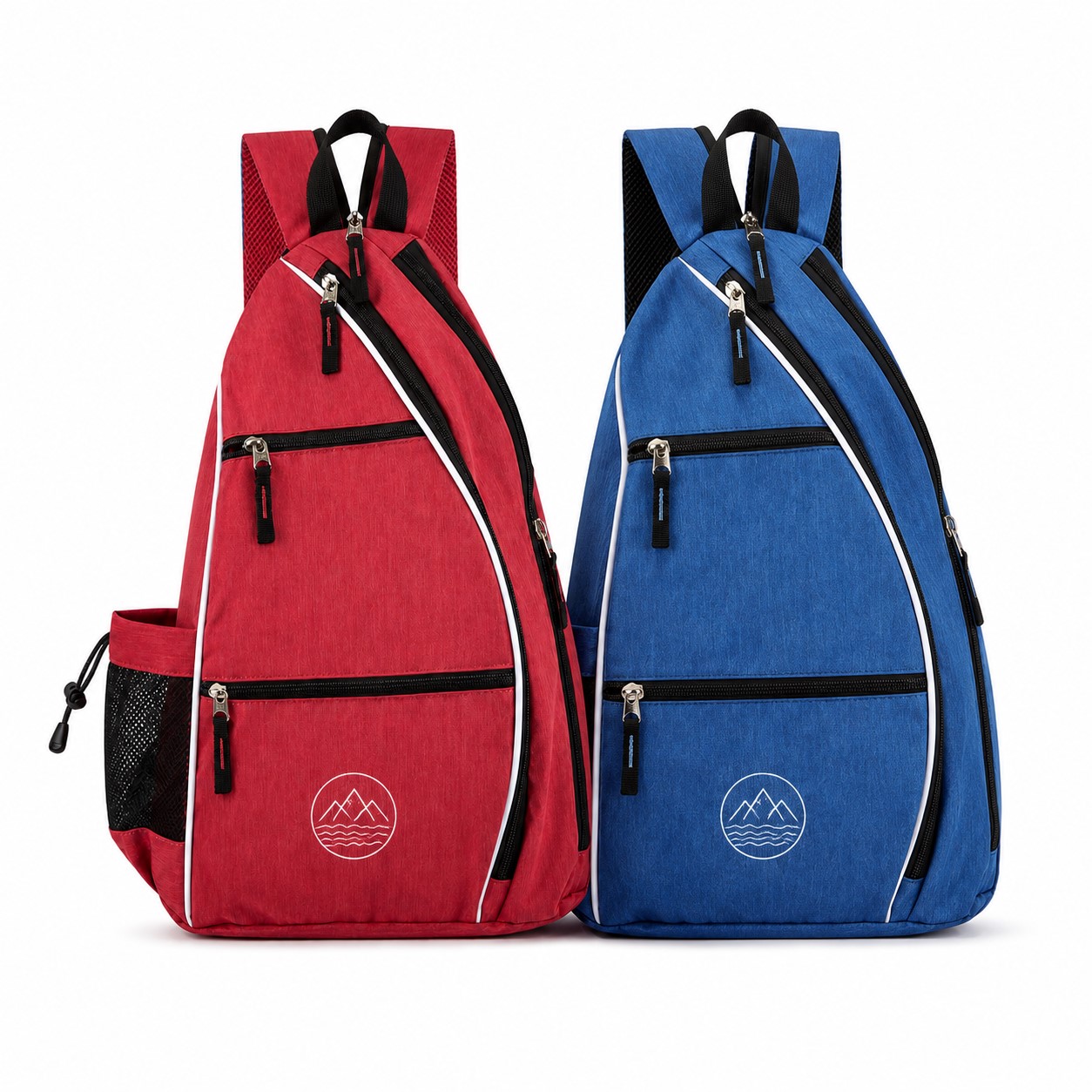 Triangular Polyester Pickleball Sling Backpack