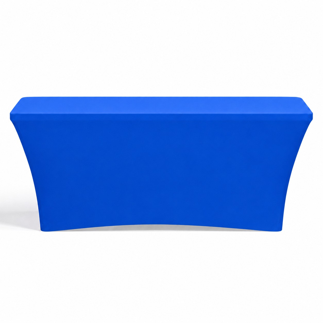 Zippered Six Foot Stretch Table Cover — Blue