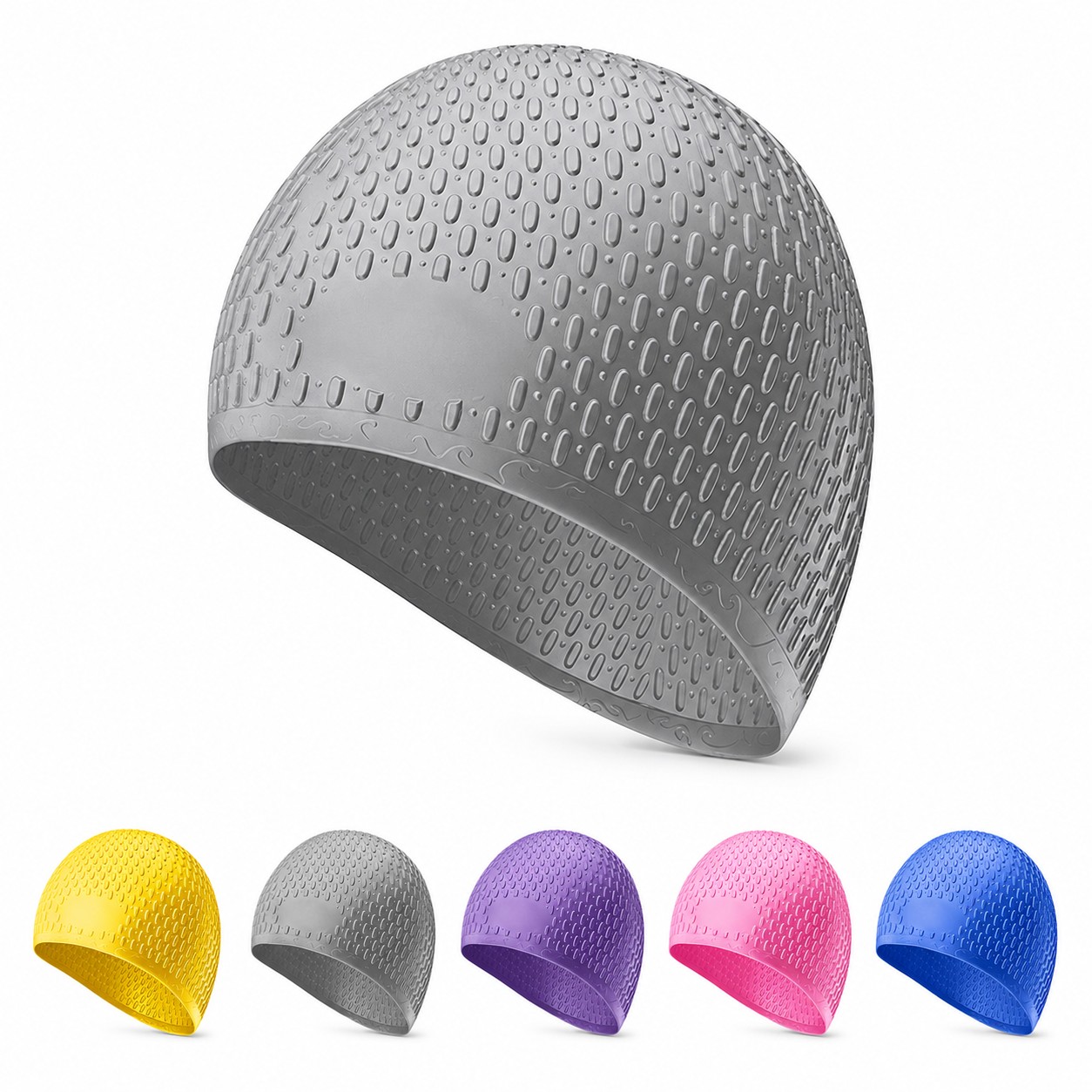 Water Drop Silicone Swim Cap