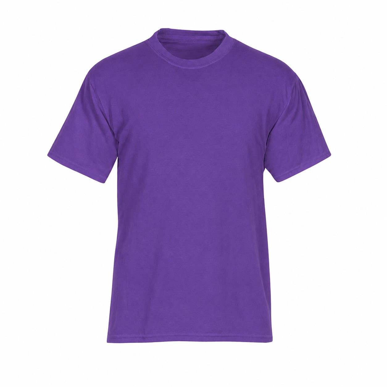 Cotton Polyester Uniform Crewneck Tee — Purple