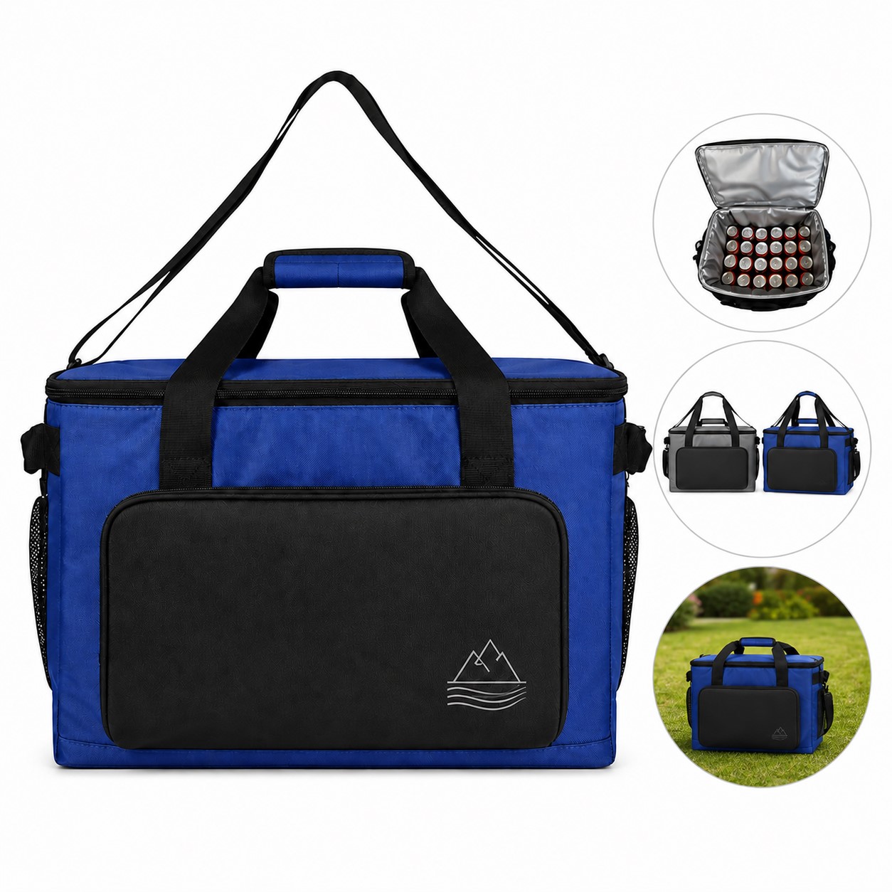 Large Polyester Insulated Shoulder Cooler Bag