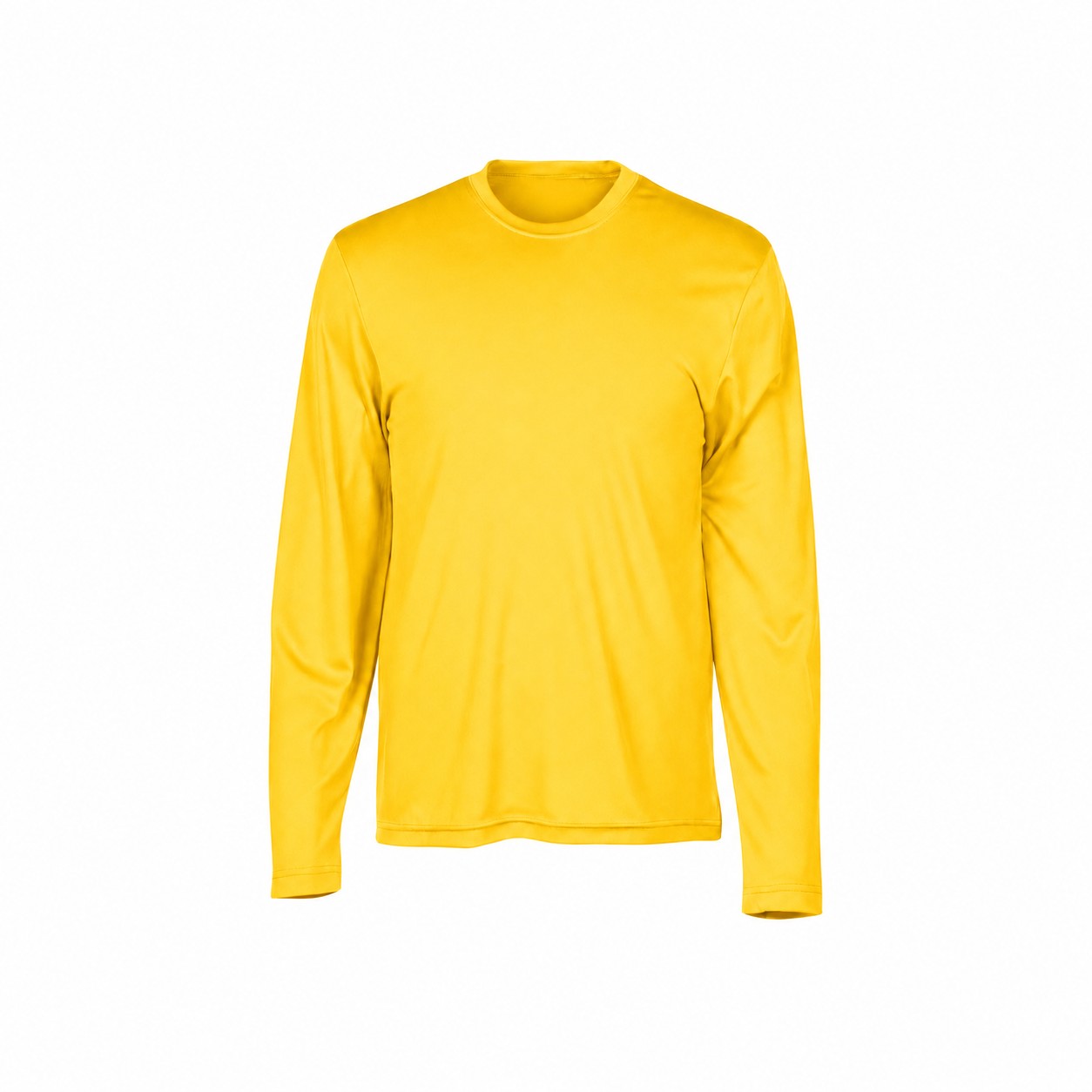 Moisture Wicking Long Sleeve Shirt — Yellow