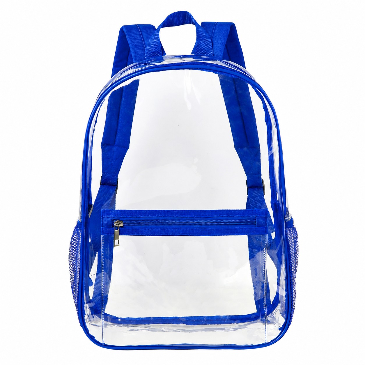 Clear PVC Backpack — Royal Blue