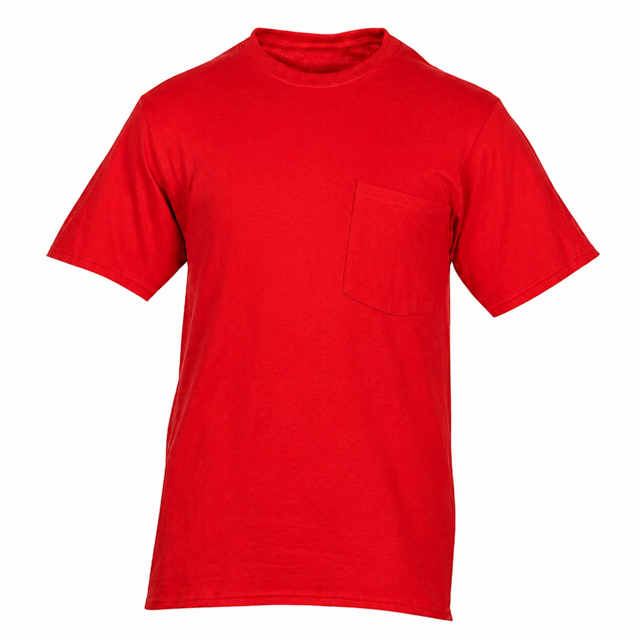 Essential Cotton Pocket Shirt — Red