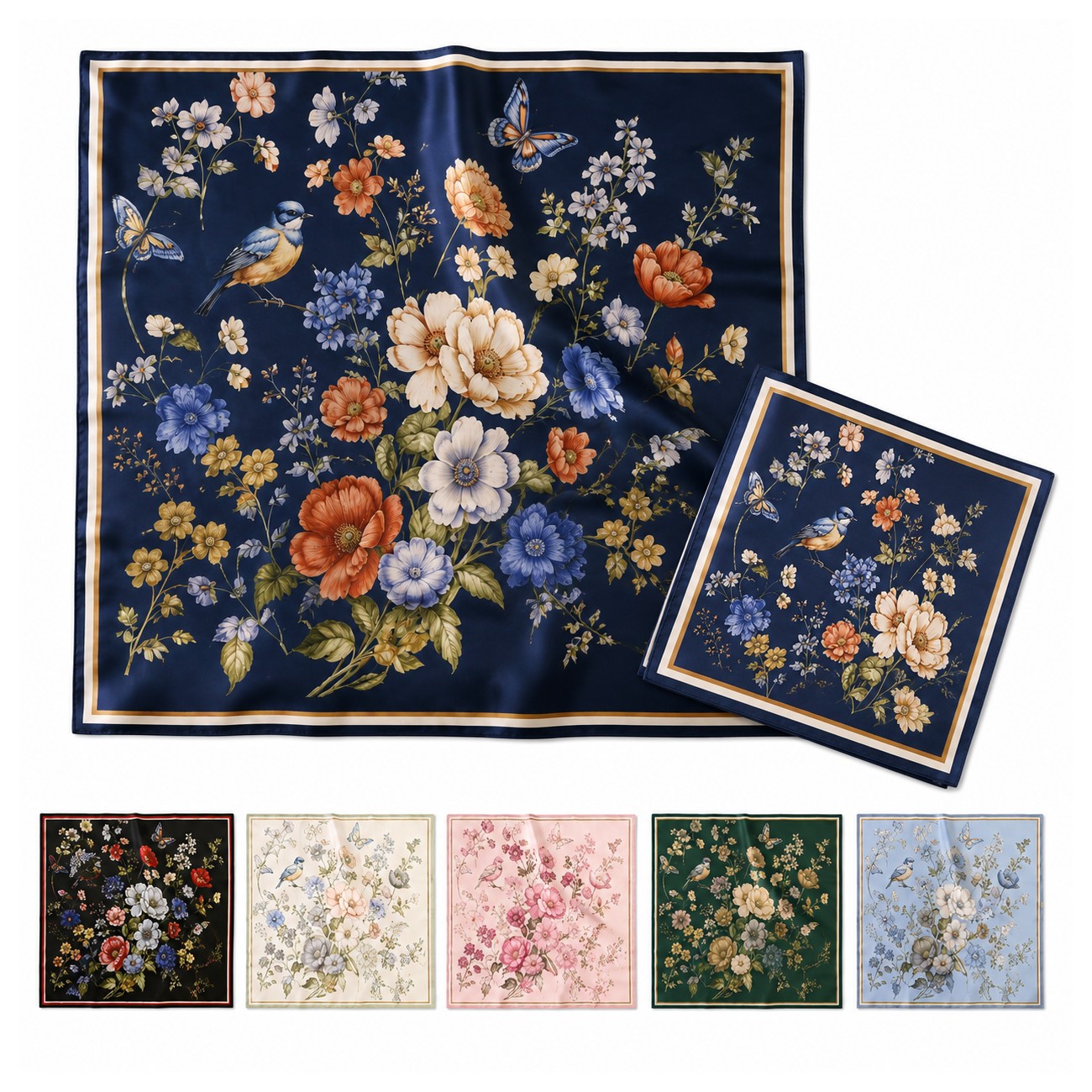 Mulberry Silk Square Bandanna