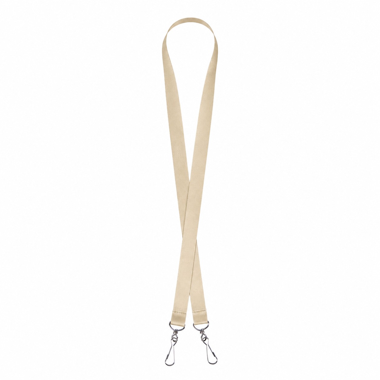 Open End Polyester Lanyard — Natural Beige