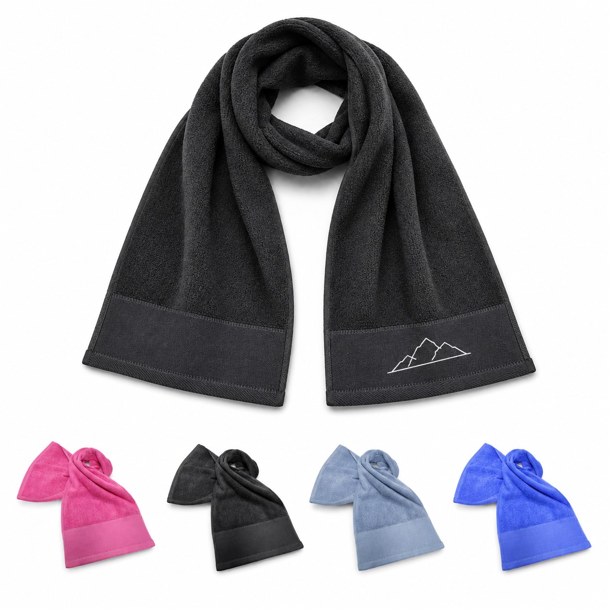 Long Cotton Sports Towel With Twill Edge
