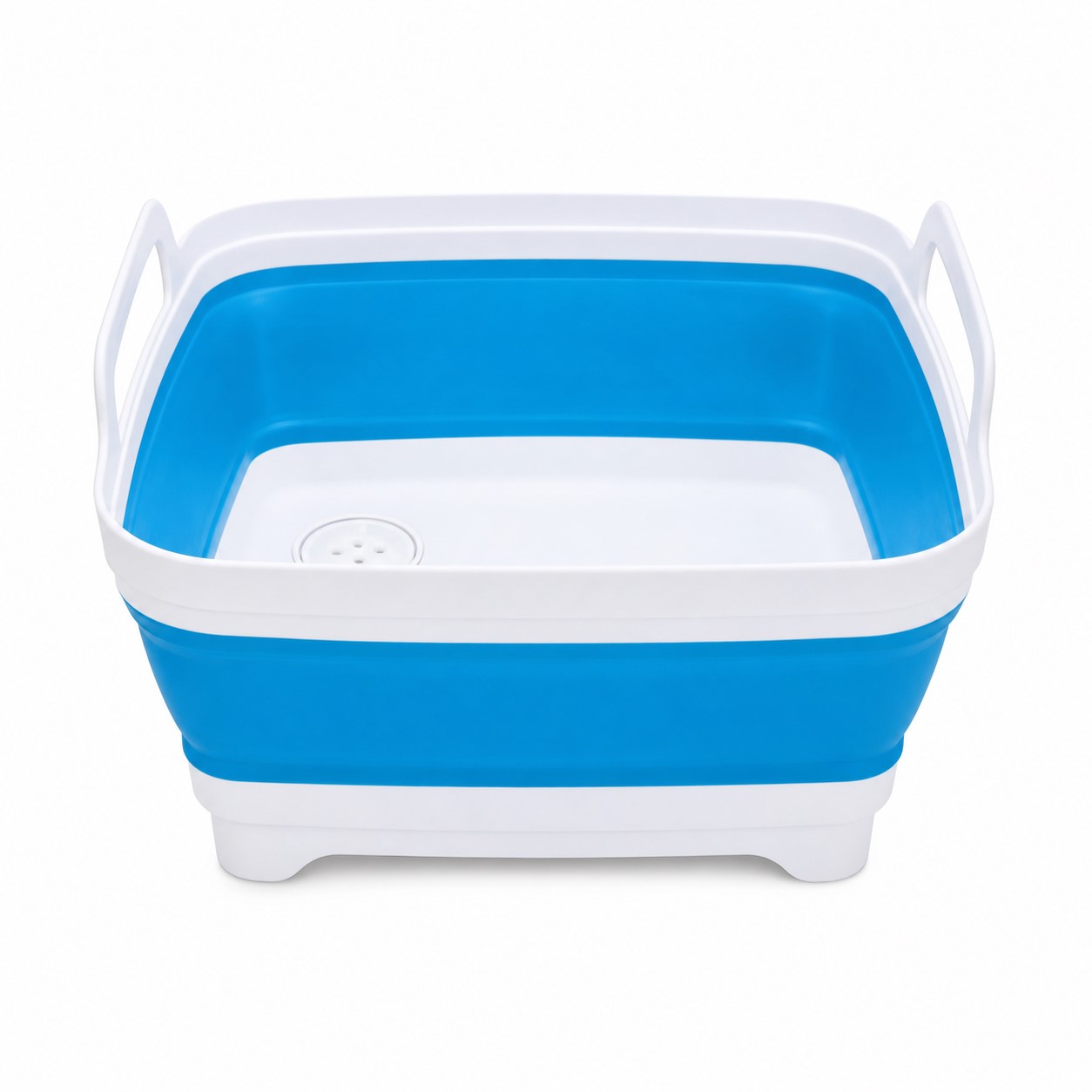 Collapsible Polypropylene Dish Basin With Drain Plug — view 2