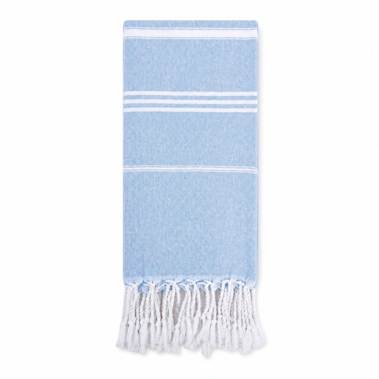 Striped Cotton Turkish Beach Towel — view 2
