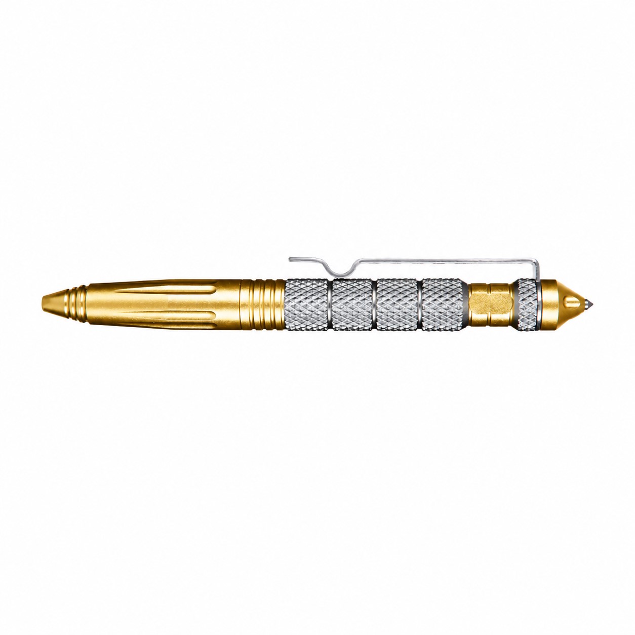 Aluminum Window Breaker Tactical Pen — Gold