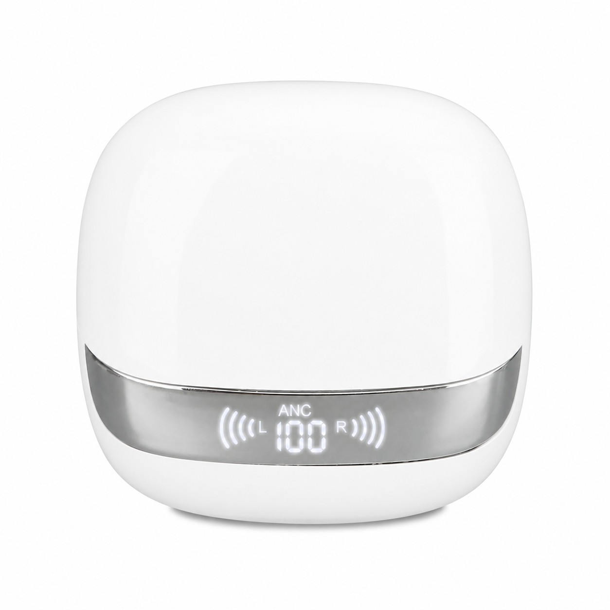 AI Translation Earbuds With Display Case — Black