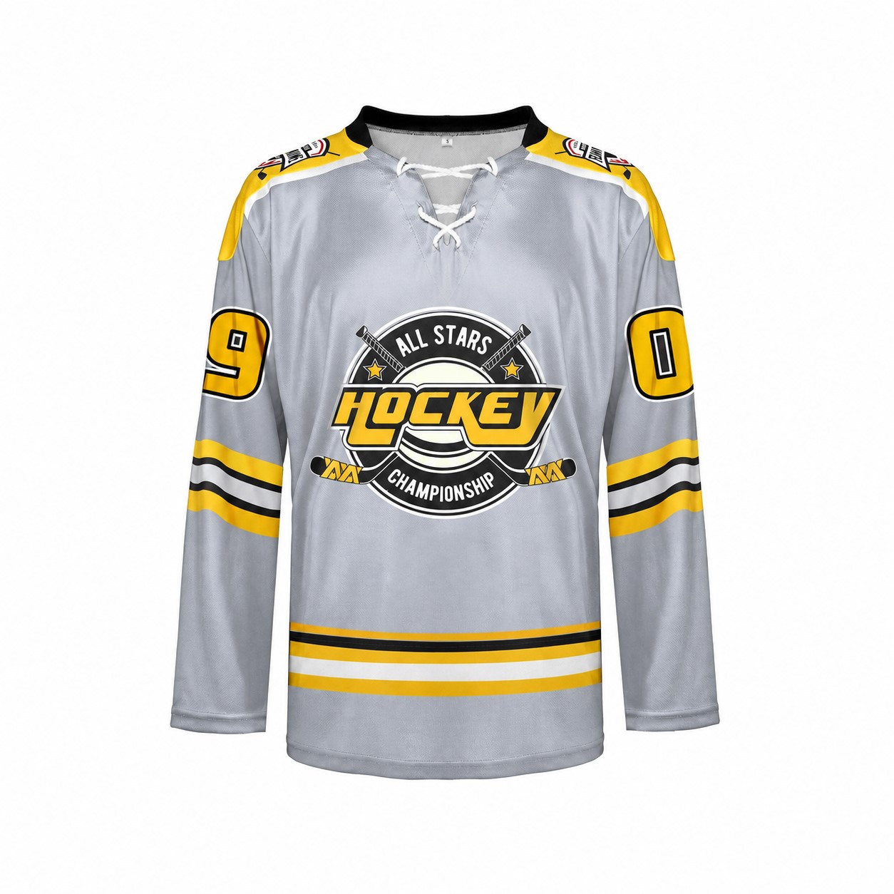 Polyester Performance Sports Jersey — Silver