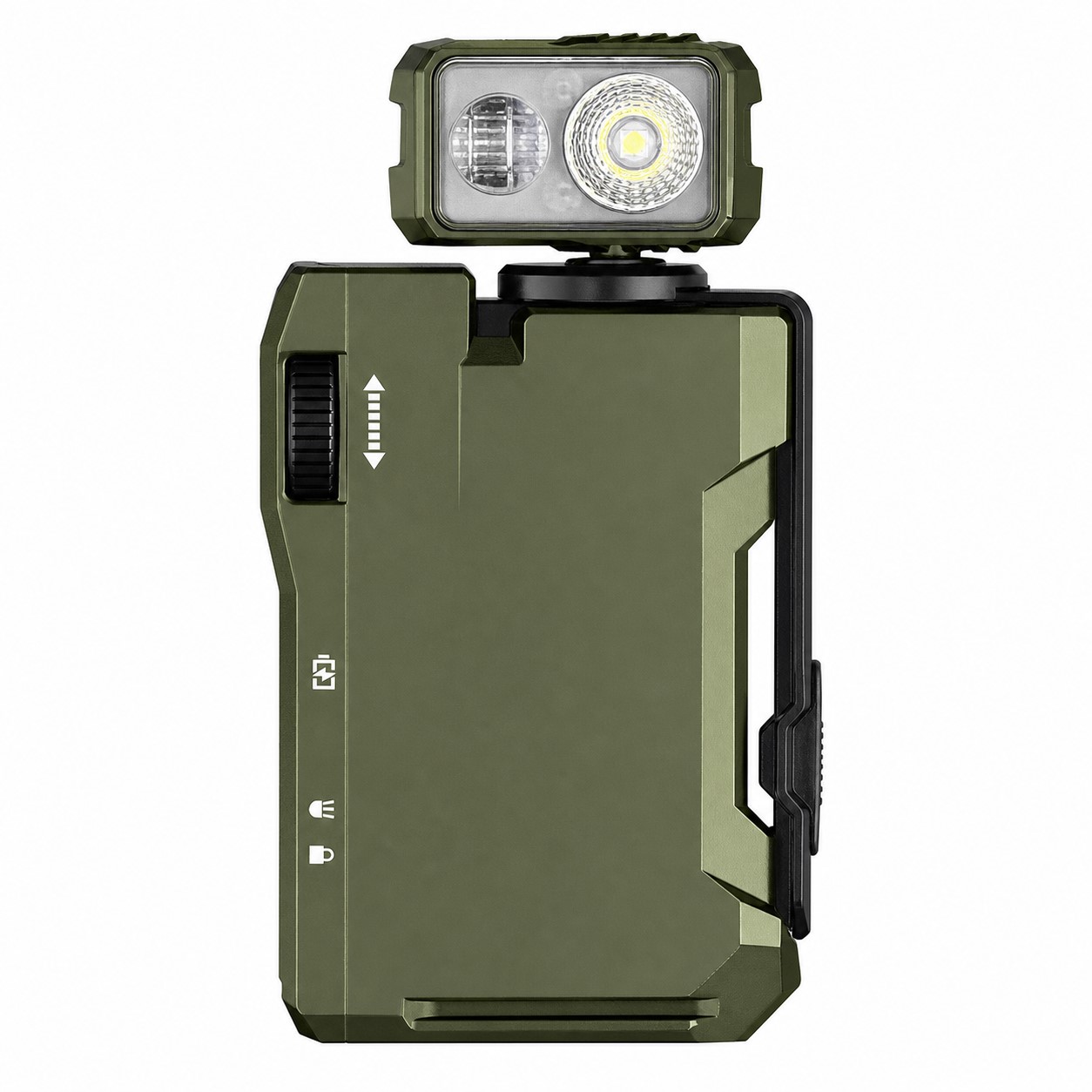 Flat Rechargeable EDC Flashlight With Magnetic Keychain — view 2