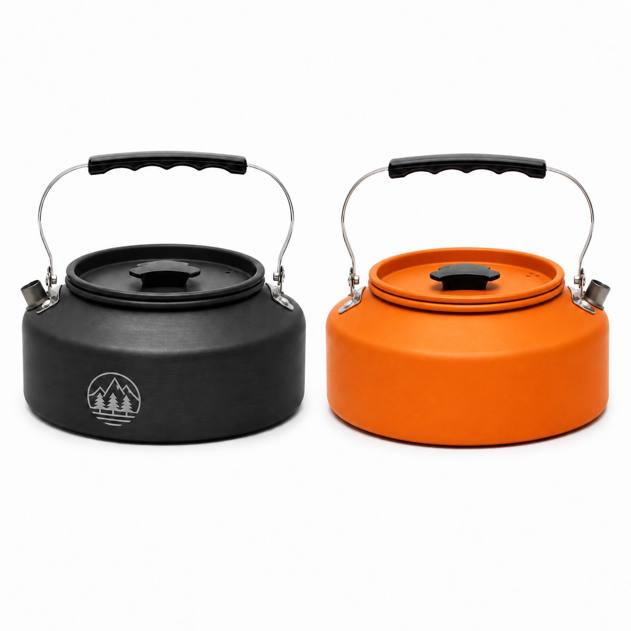 Foldable Handle Aluminum Camp Kettle