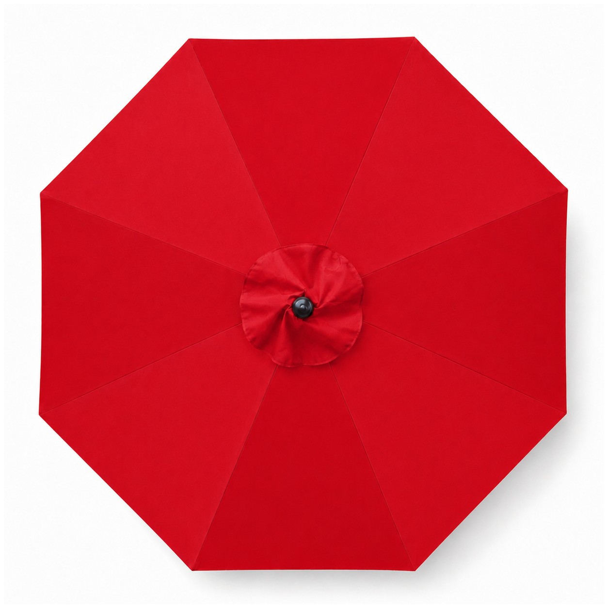 9' Aluminum Market Umbrella Crank Lift — Red