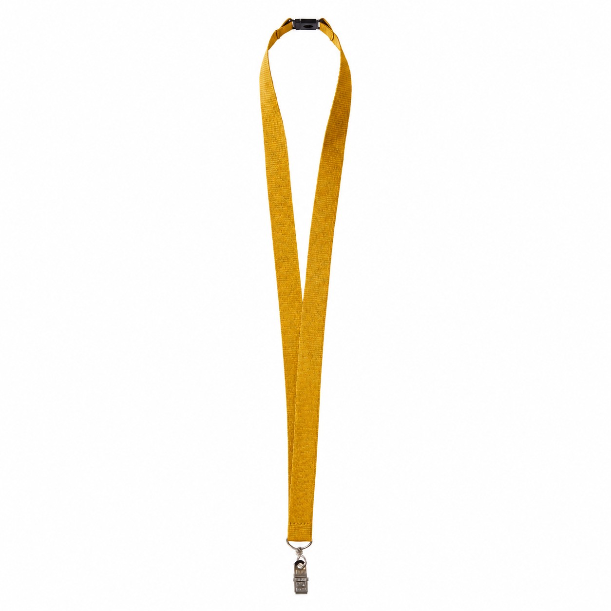Three Quarter Inch Polyester Breakaway Lanyard — Brass Gold