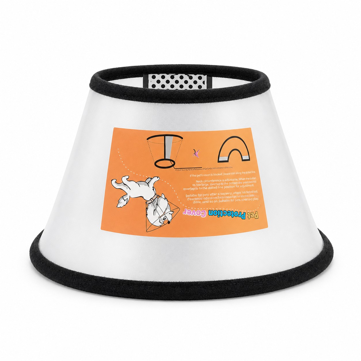 Lightweight PVC Pet Recovery Cone Collar — view 2